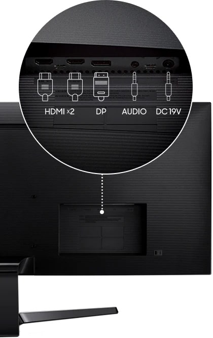 Samsung S34J55W - Connexions audio et vidéo