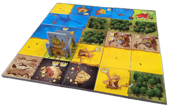 Kingdomino : les joueurs doivent faire 5x5 cases